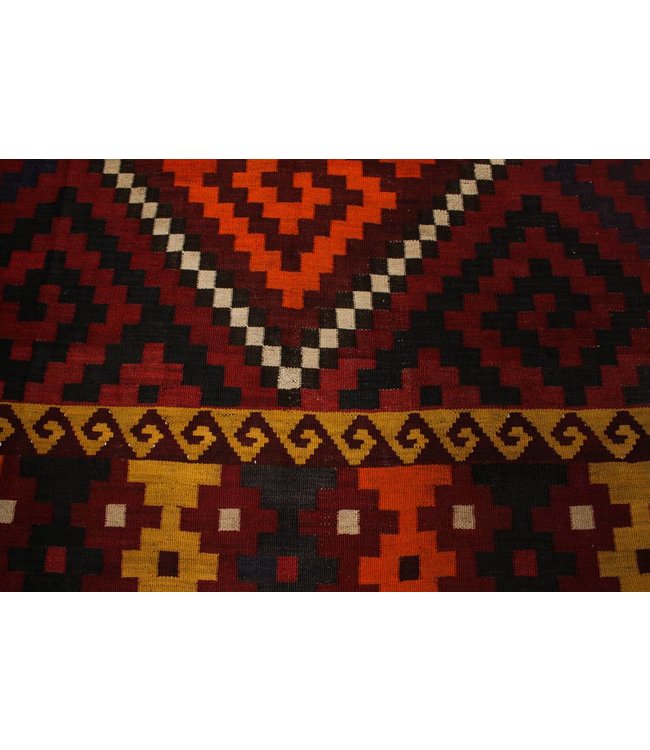 Hand Woven Afghan Wool Kilim Area Rug 269x258 cm