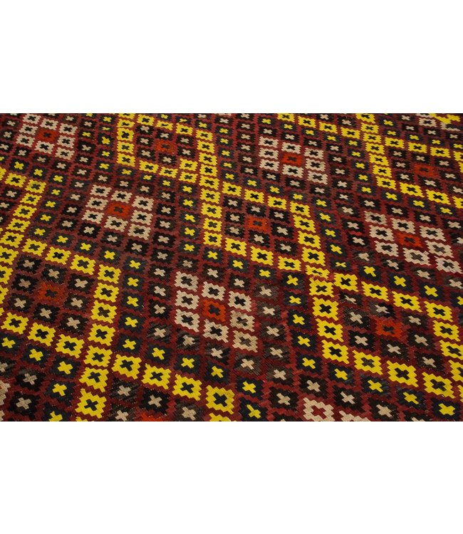 Handgemaakt Oosters Kelim Wol Vloerkleed 285x256 cm