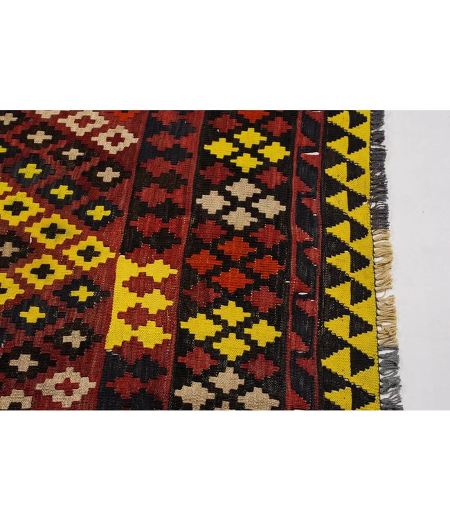 Handgemaakt Oosters Kelim Wol Vloerkleed 285x256 cm