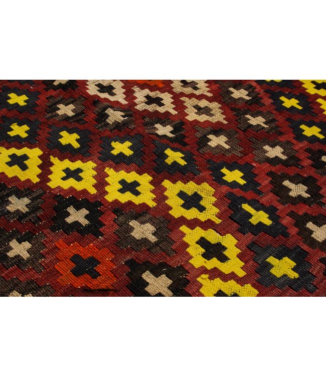 Hand Woven Afghan Wool Kilim Area Rug 285x256 cm