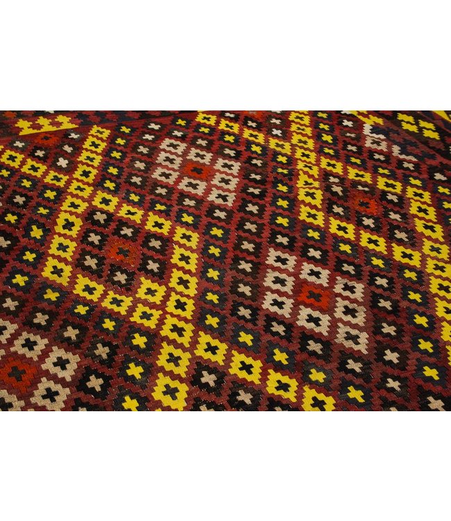 Hand Woven Afghan Wool Kilim Area Rug 285x256 cm