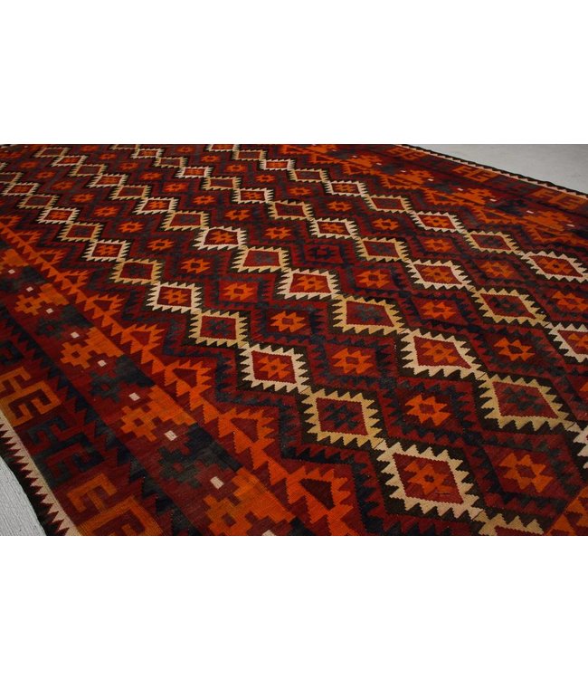 Handgewebte Orientalisch Wolle Kelim Teppich 468x288 cm