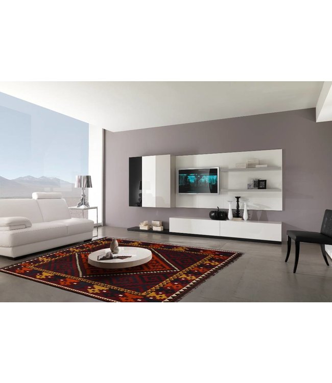 Hand Woven Afghan Wool Kilim Area Rug 269x258 cm