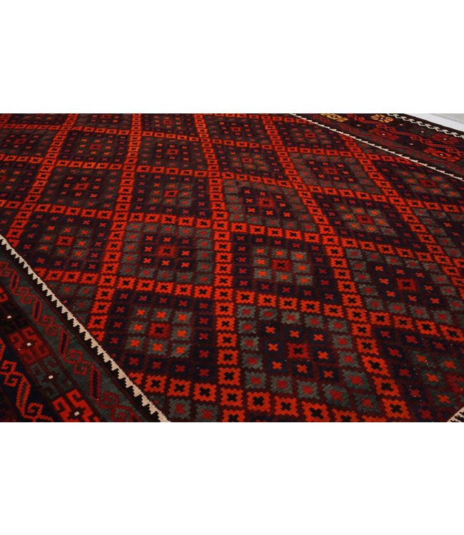 Hand Woven Afghan Wool Kilim Area Rug 483x268 cm