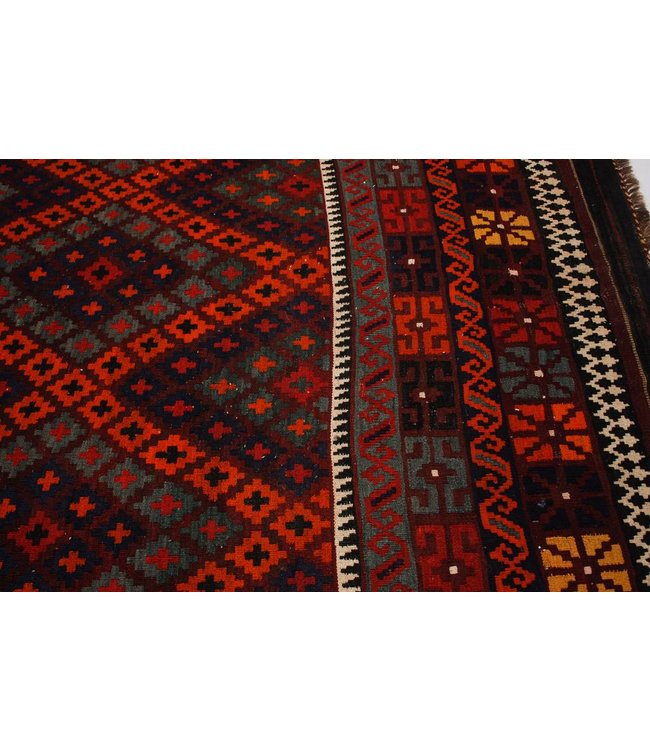 Handgewebte Orientalisch Wolle Kelim Teppich 483x268 cm