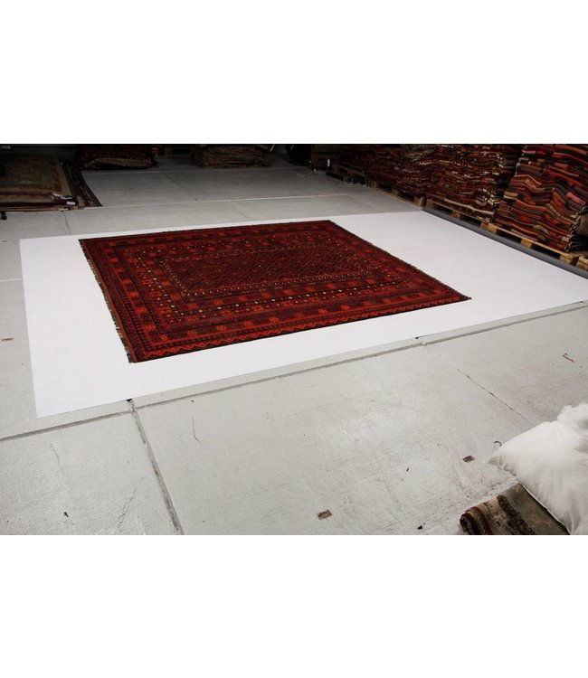 Handgewebte Orientalisch Wolle Kelim Teppich 281x240 cm