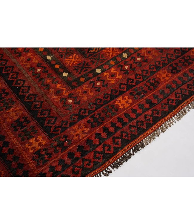 Handgewebte Orientalisch Wolle Kelim Teppich 281x240 cm