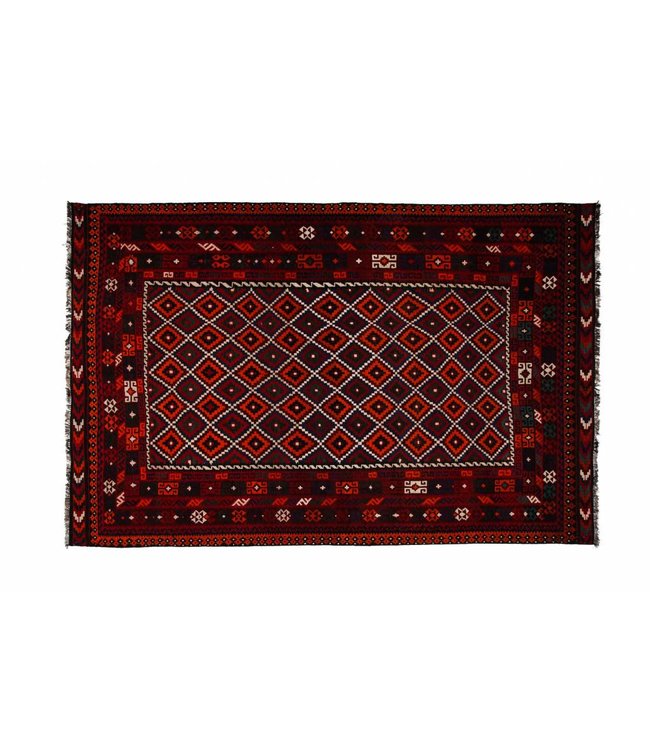Hand Woven Afghan Wool Kilim Area Rug 393x267 cm