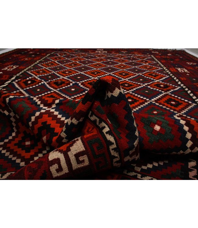 Hand Woven Afghan Wool Kilim Area Rug 393x267 cm