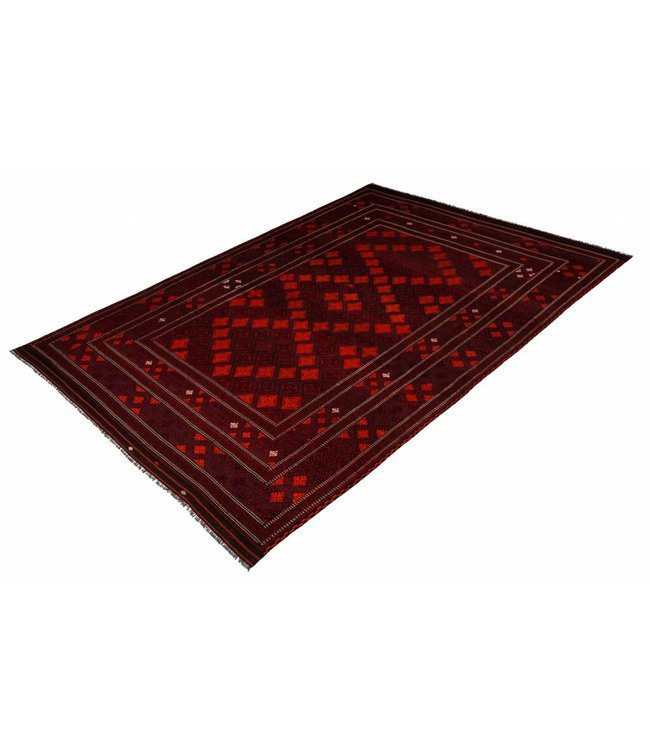 Hand Woven Afghan Wool Kilim Area Rug 407x274 cm