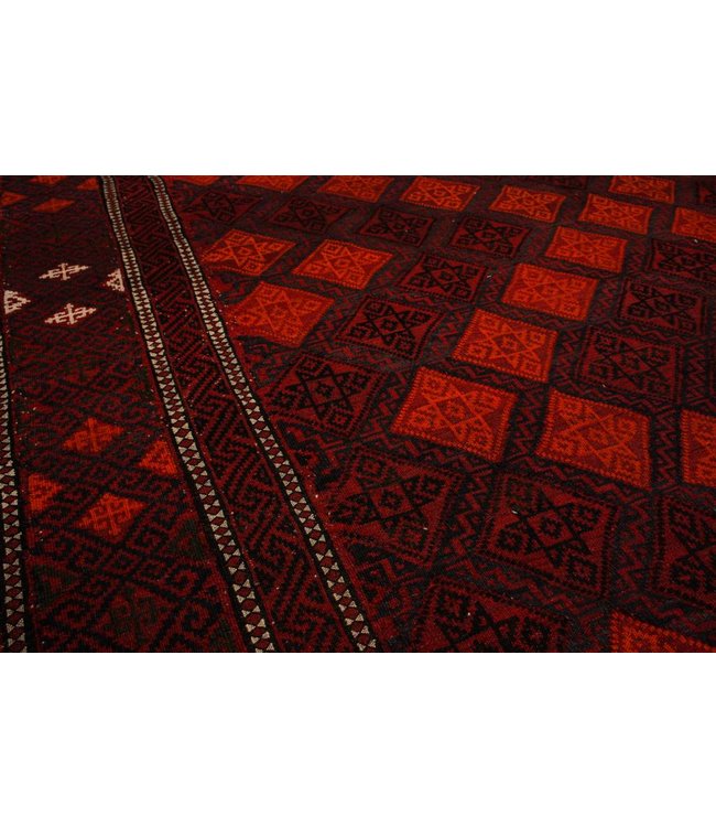 Handgewebte Orientalisch Wolle Kelim Teppich 407x274 cm