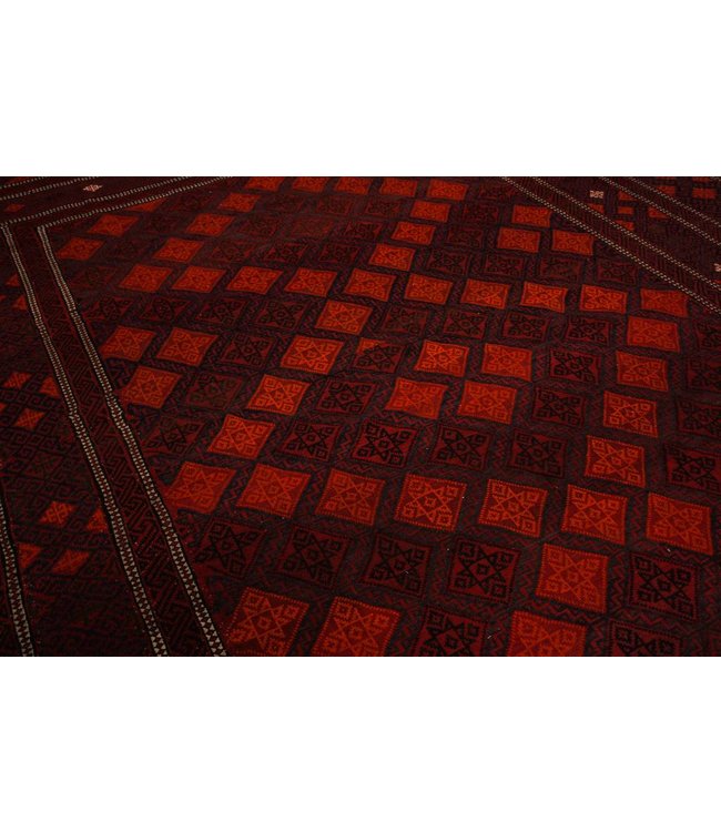 Hand Woven Afghan Wool Kilim Area Rug 407x274 cm