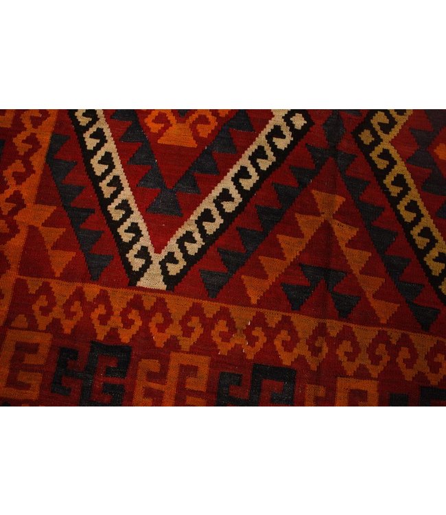 Hand Woven Afghan Wool Kilim Area Rug 304x177 cm