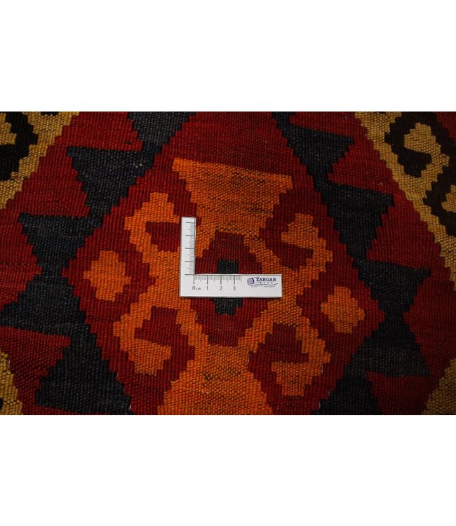 Hand Woven Afghan Wool Kilim Area Rug 304x177 cm