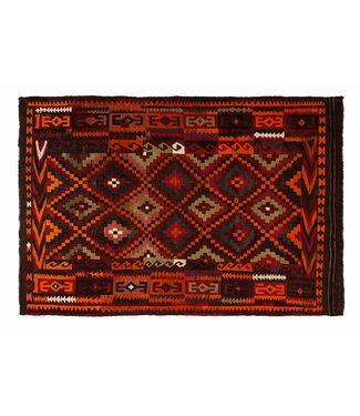Hand Woven Afghan Wool Kilim Area Rug 331x223 cm