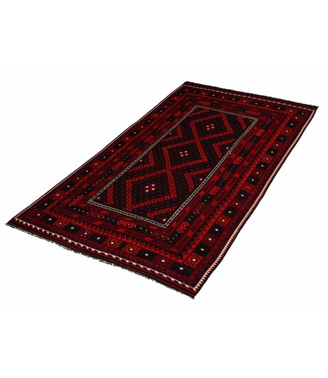 Handgewebte Orientalisch Wolle Kelim Teppich 433x226 cm