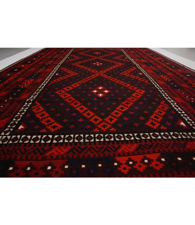 Handgemaakt Oosters Kelim Wol Vloerkleed  433x226 cm