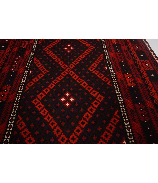 Handgemaakt Oosters Kelim Wol Vloerkleed  433x226 cm