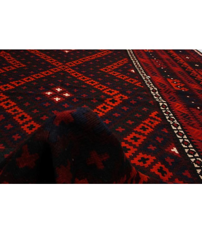 Hand Woven Afghan Wool Kilim Area Rug 433x226 cm