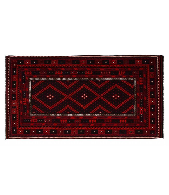 Hand Woven Afghan Wool Kilim Area Rug 433x226 cm