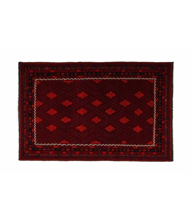 Hand Woven Afghan Wool Kilim Area Rug 403x254 cm
