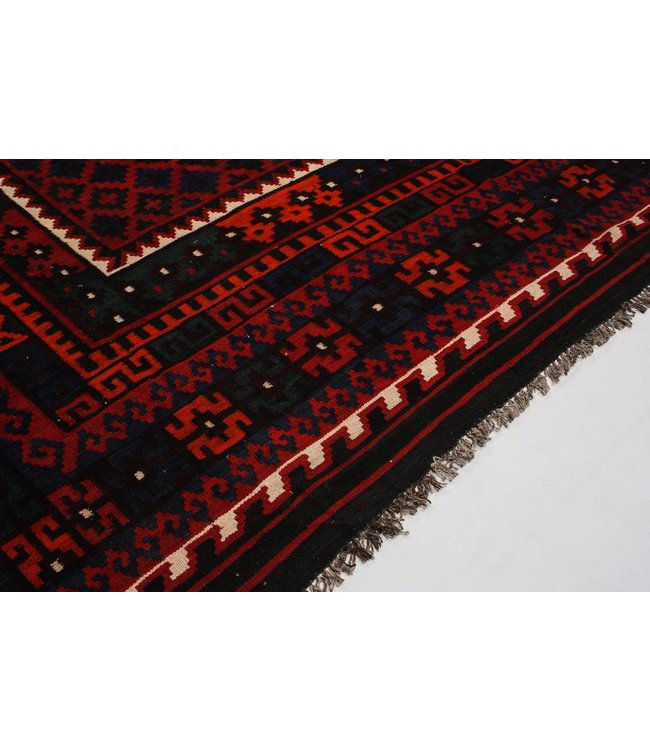 Hand Woven Afghan Wool Kilim Area Rug 413x259 cm