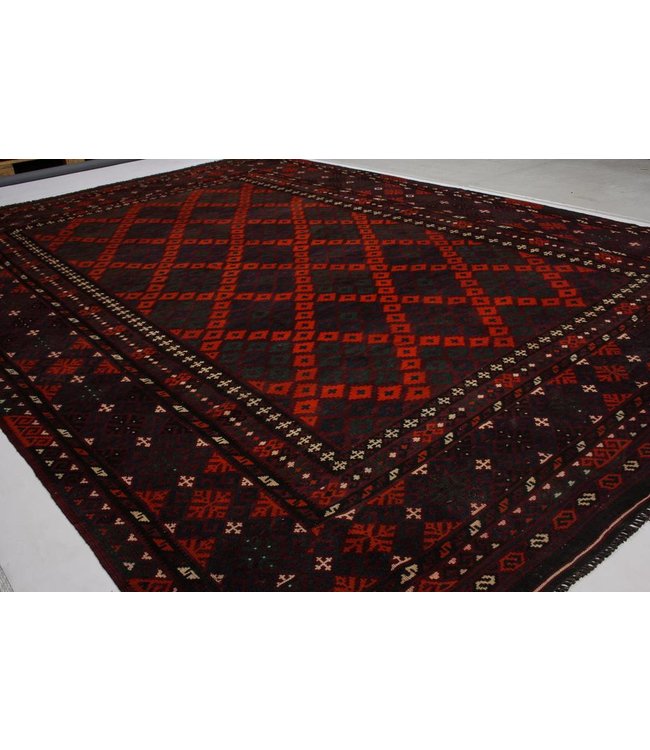 Handgewebte Orientalisch Wolle Kelim Teppich 391x268 cm