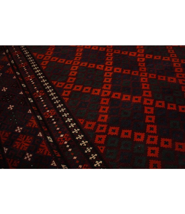 Handgewebte Orientalisch Wolle Kelim Teppich 391x268 cm