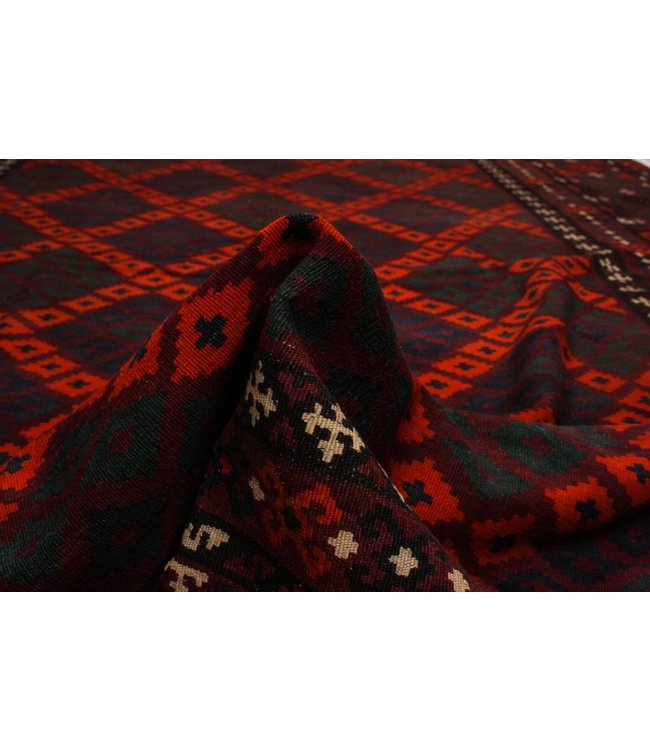 Hand Woven Afghan Wool Kilim Area Rug 391x268 cm