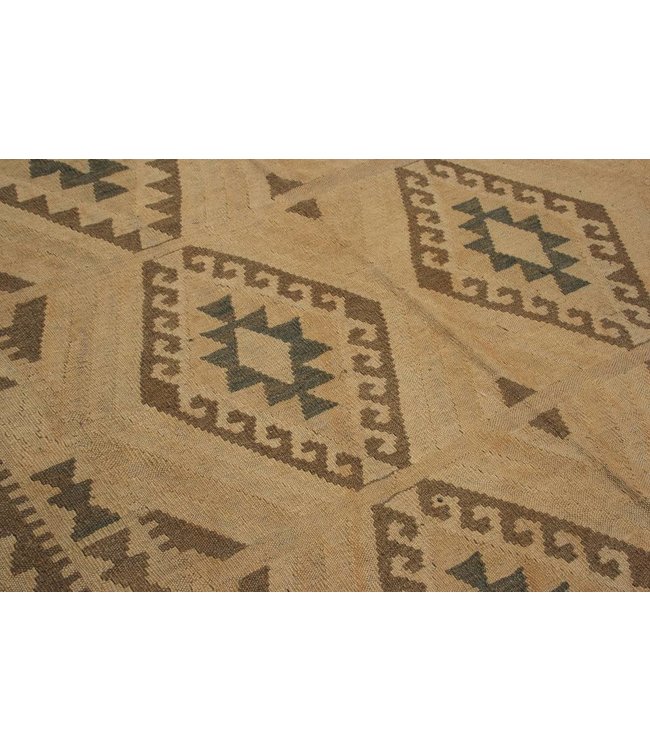 Handgemaakt Natural Kelim Wol Tapijt 300x200 cm