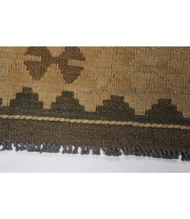 Handgemaakt Natural Kelim Wol Tapijt 300x200 cm