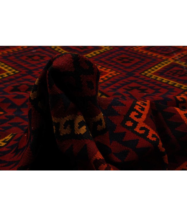 Hand Woven Afghan Wool Kilim Area Rug 575x304 cm