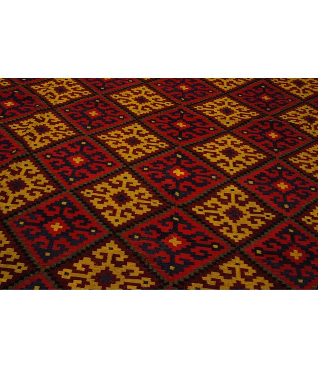 Handgewebte Orientalisch Wolle Kelim Teppich 580x292 cm