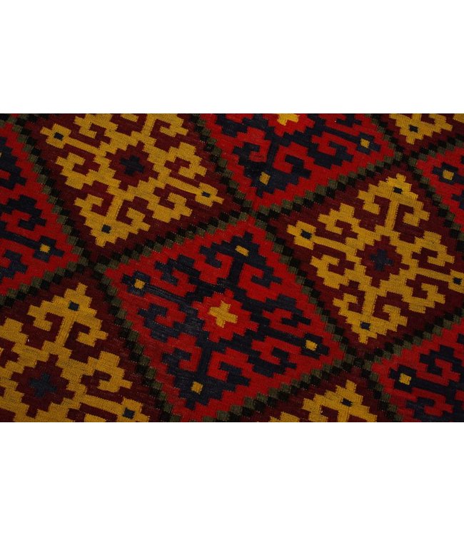 Handgewebte Orientalisch Wolle Kelim Teppich 580x292 cm