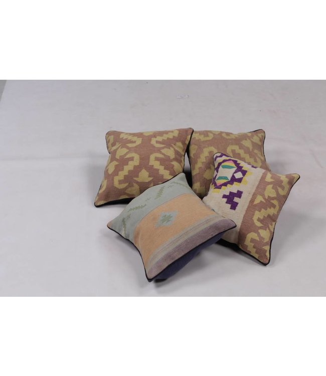 4x kilim cushions ca 40x40 cm with filling
