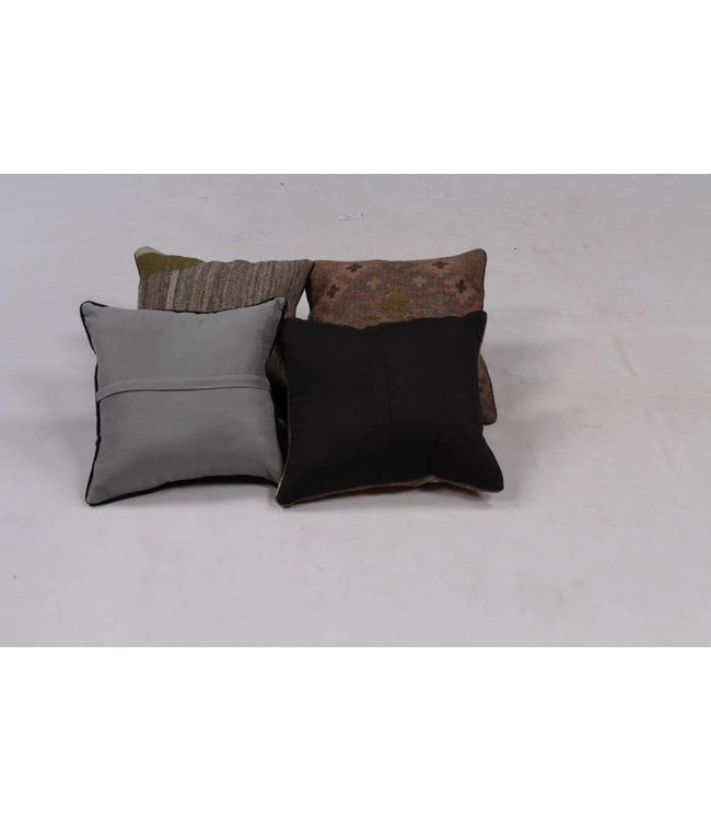 4x Kelim Kissen ca 40x40 cm mit Füllung