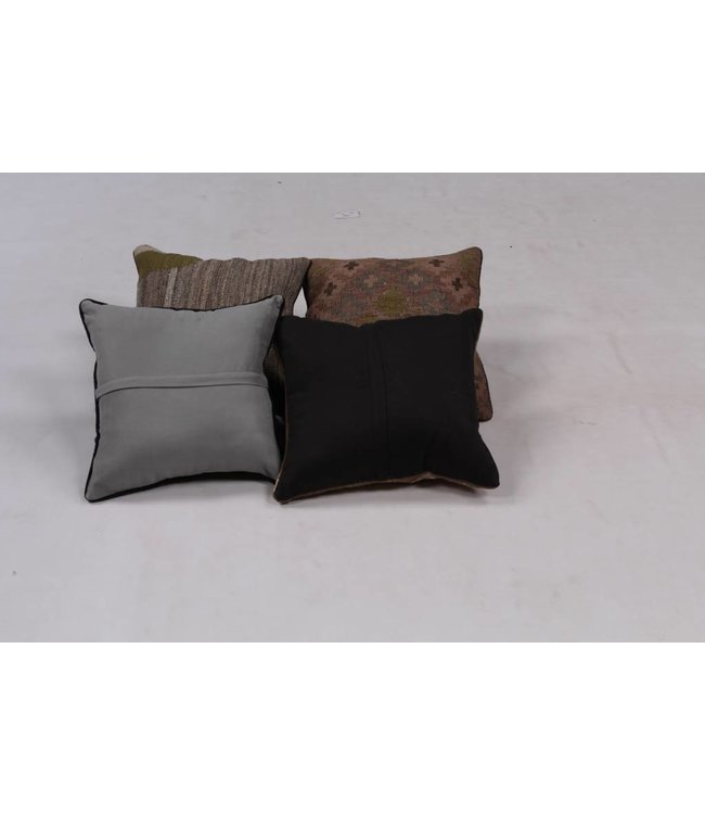 4x kelim kussens 40x40 cm met vulling