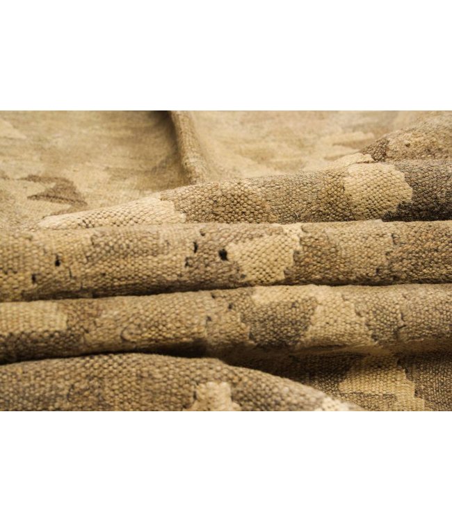 Handgemaakt Natural Kelim Wol Tapijt 210x143 cm