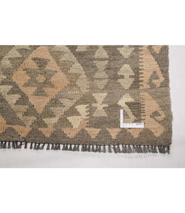 Handgemaakt Natural Kelim Wol Tapijt 297x191 cm