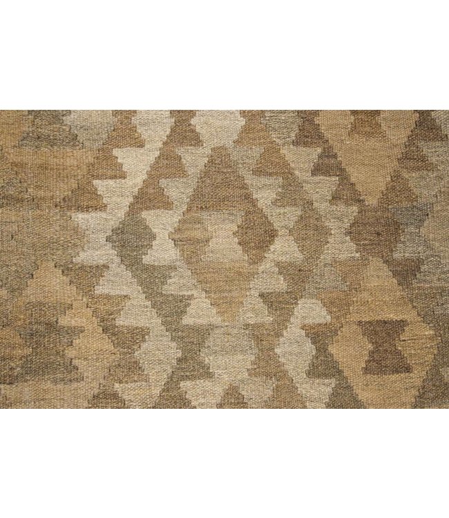 Handgemaakt Natural Kelim Wol Tapijt 304x201 cm