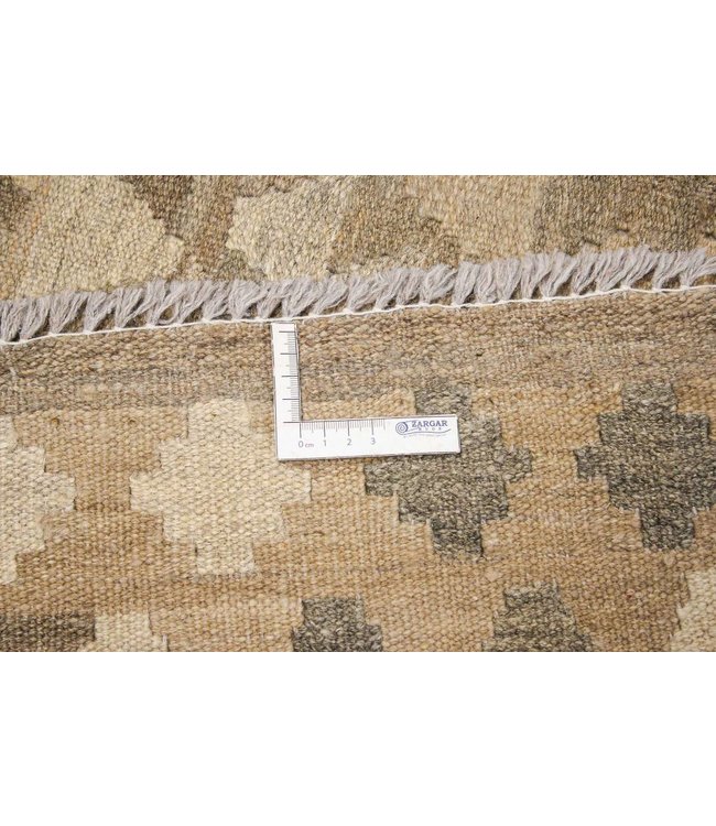 Handgemaakt Natural Kelim Wol Tapijt 304x201 cm