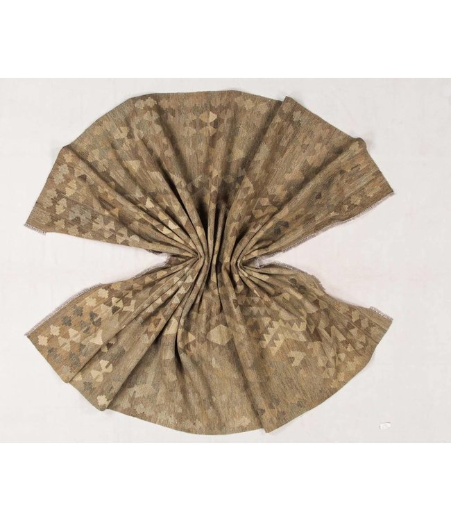 Handgemaakt Natural Kelim Wol Tapijt 304x201 cm