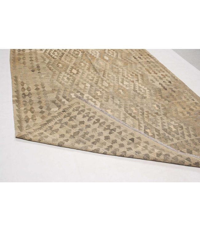 Handgemaakt Natural Kelim Wol Tapijt 290x207 cm