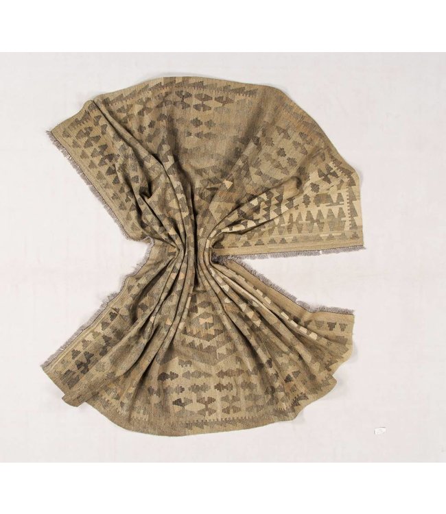 Handgemaakt Natural Kelim Wol Tapijt 290x207 cm