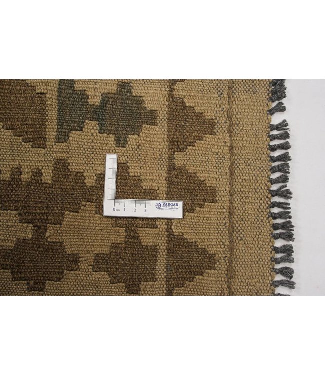 Handgemaakt Natural Kelim Wol Tapijt 295x194 cm