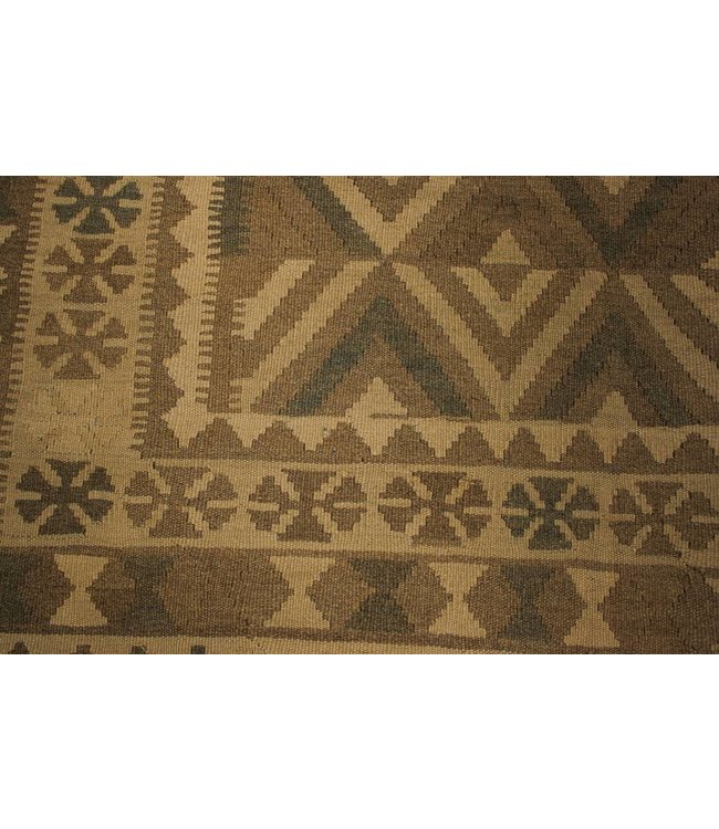 Handgemaakt Natural Kelim Wol Vloerkleed 300x190 cm