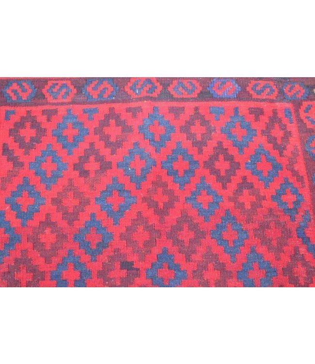 Hand Woven Afghan Wool Kilim Area Rug  110x96 cm