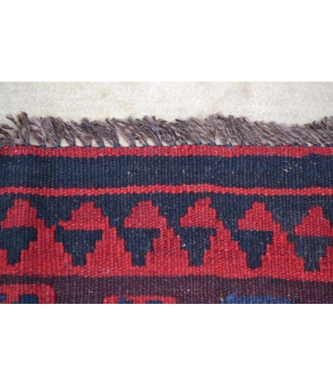 Handgewebte Orientalisch Wolle Kelim Teppich 110x96 cm