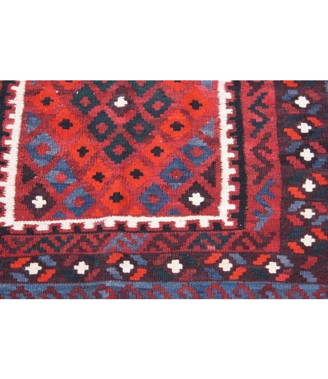 Handgewebte Orientalisch Wolle Kelim Teppich 104x98 cm