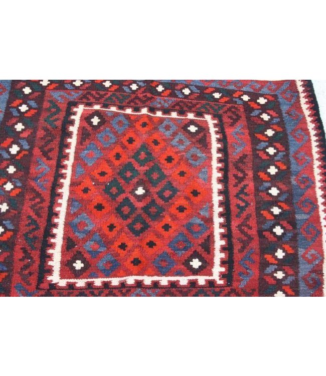 Hand Woven Afghan Wool Kilim Area Rug 104x98 cm